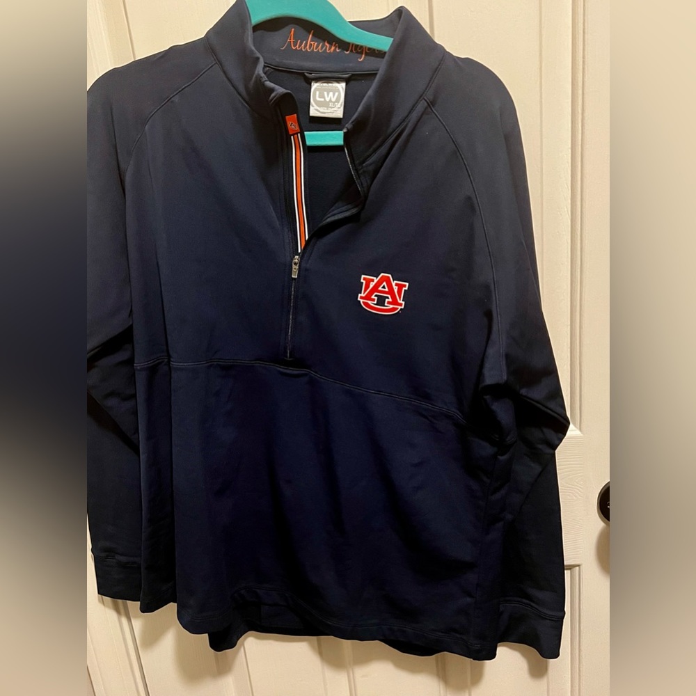 EUC Women’s Auburn Tigers 1/4 zip pullover , Level Wear, size XL